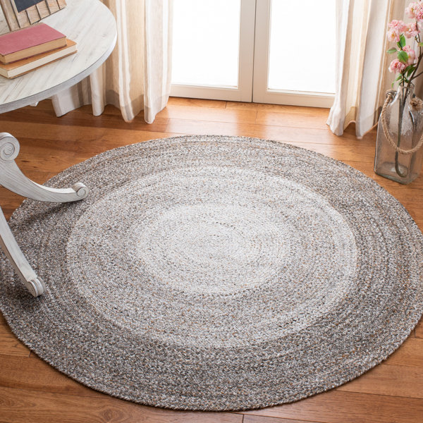 Highland Dunes Round Walthall Flatweave Brown Area Rug & Reviews Wayfair